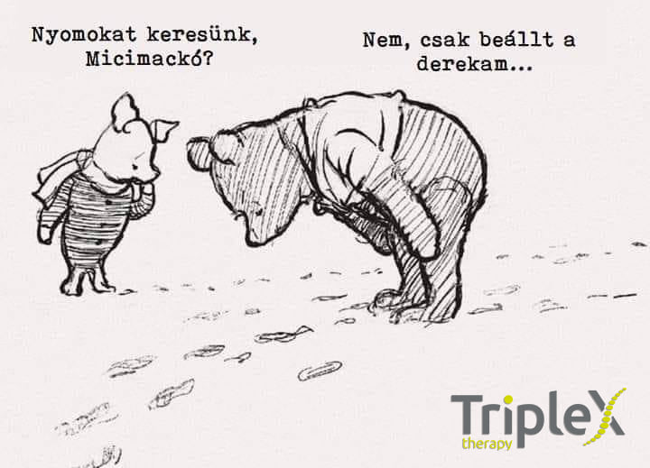 Szegény Micimackó… de már rendben van, mert TripleXre jár! 💚