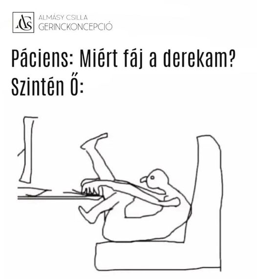 ☝🏻🤓 Nem az a gond, hogy hogyan ülsz / állsz / jársz / mozdulsz stb., hanem hogy