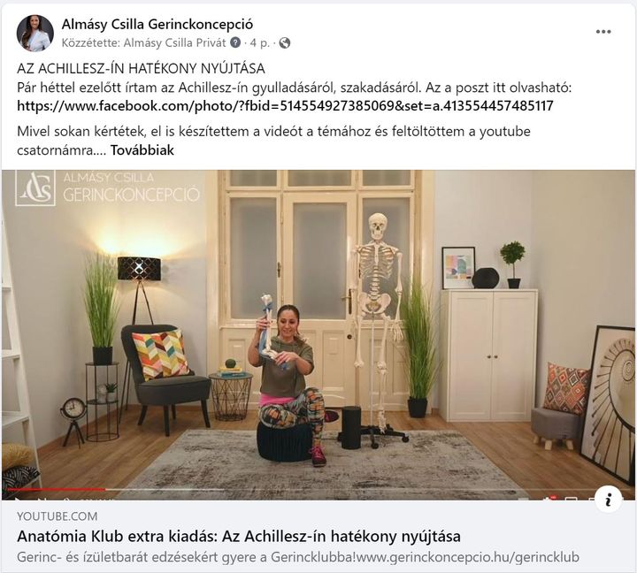 Kértétek, hát megcsináltam az Achillesz-ín hatékony nyújtásáról szóló videót. Ez a kép itt nem…