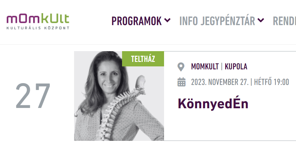 Holnap este teltház a MOM Kulturális Központban a KönnyedÉn c. előadá Igaz, ez a…